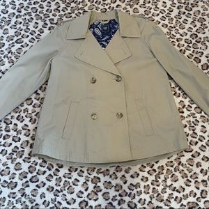 Gap Crop Trench Coat Tan